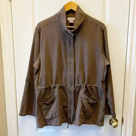Vintage Northern Reflections Utility Jacket Casual Shacket Brown Size XL - Picture 3 of 15